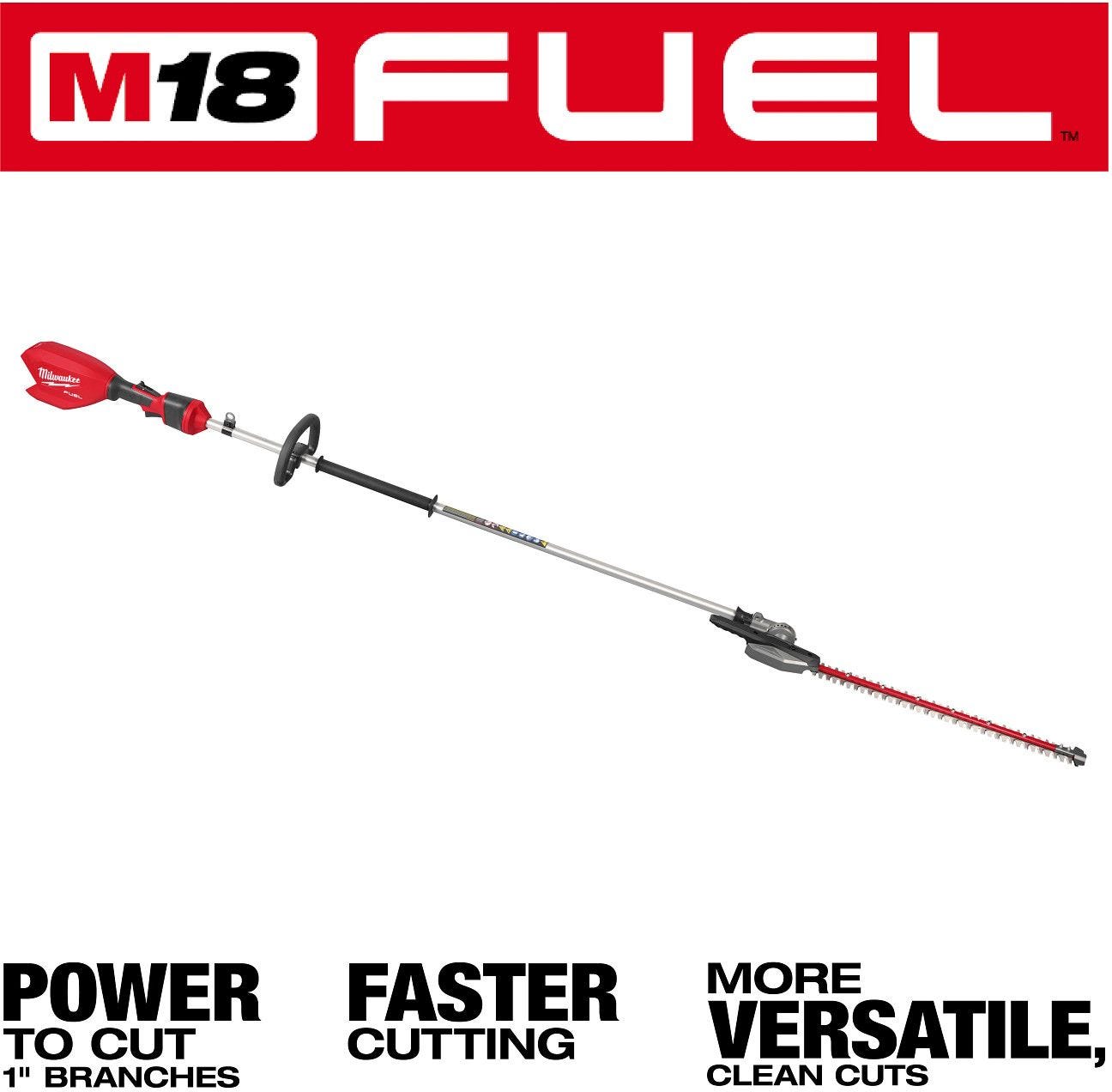 Milwaukee 3035-20 M18 FUEL Extended Pole Articulating Hedge Trimmer, Tool Only