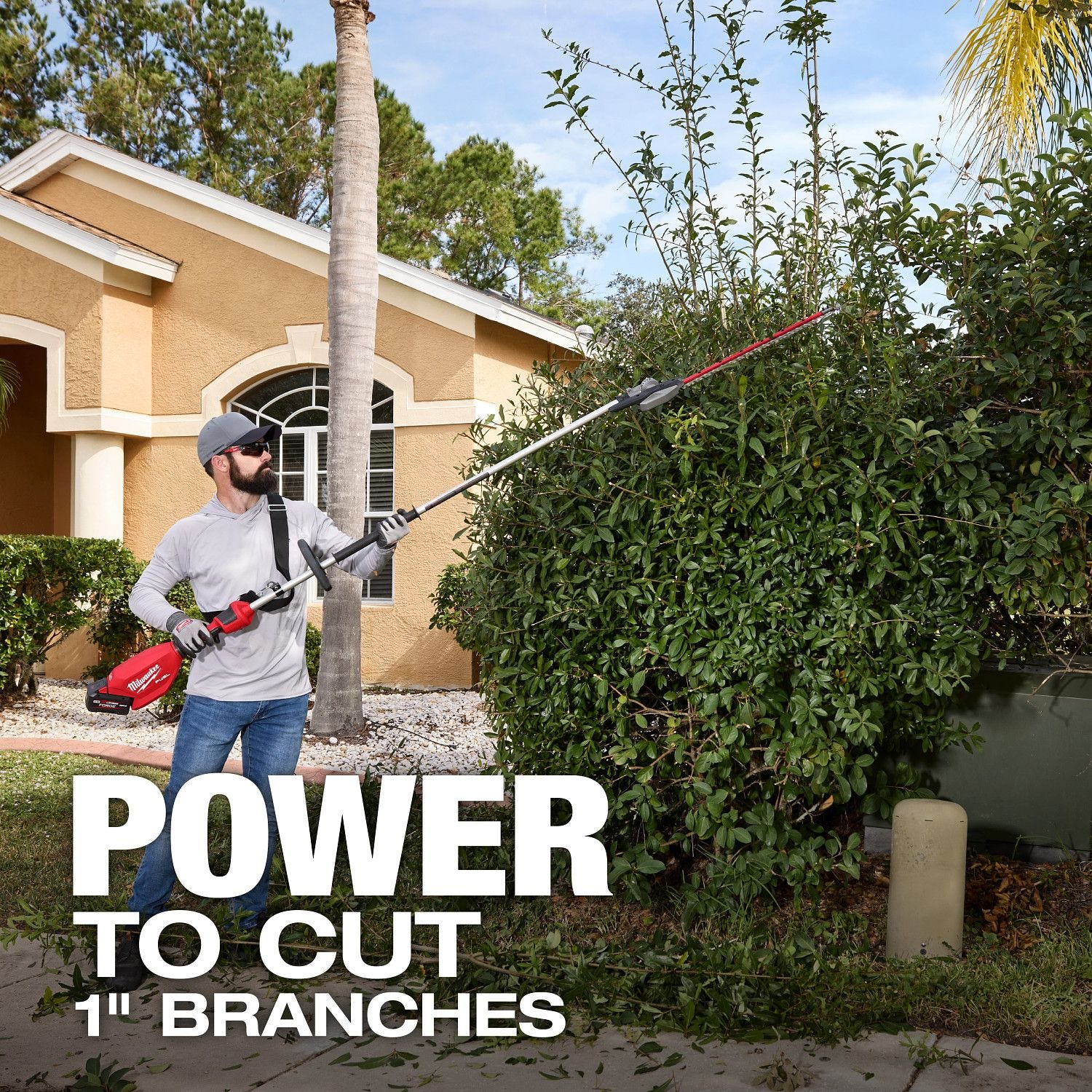 Milwaukee 3035-20 M18 FUEL Extended Pole Articulating Hedge Trimmer, Tool Only