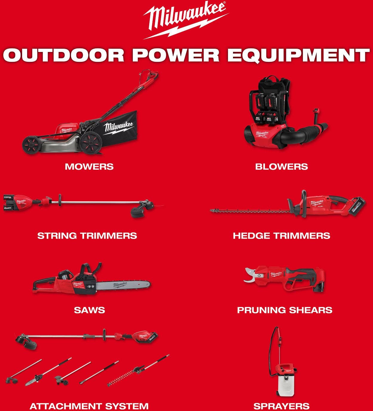 Milwaukee 3035-21 M18 FUEL Extended Pole Articulating Hedge Trimmer 8.0Ah Kit