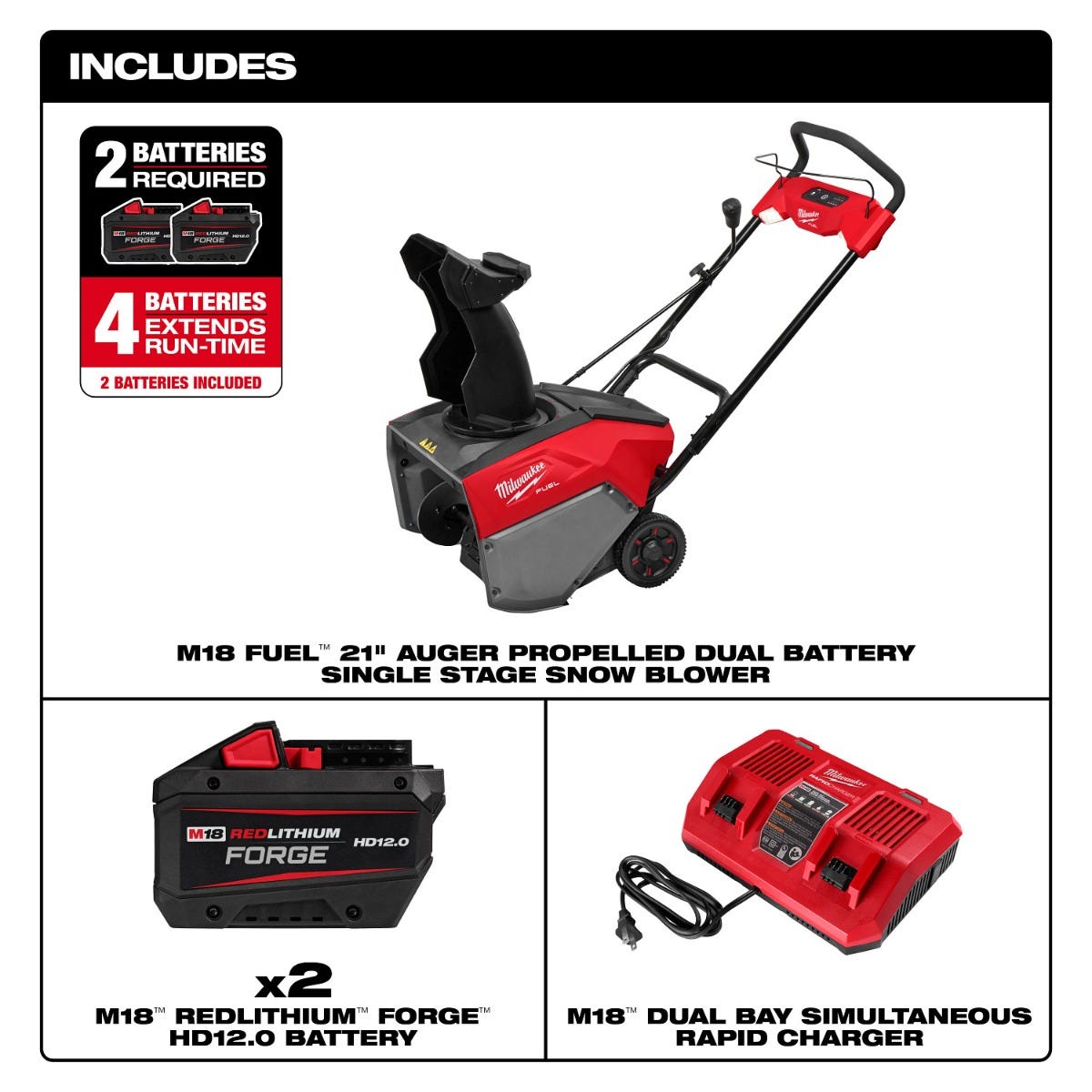 Milwaukee M18 FUEL Snow Blower - Thumbnail 5