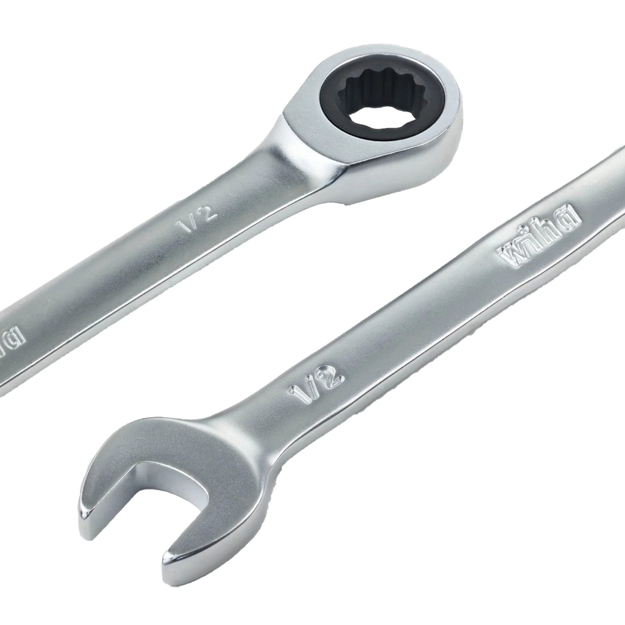 Wiha 30393 7-Piece SAE Combination Ratchet Wrench Set