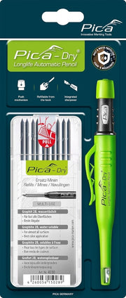 Pica 30403 Dry Long-Life Pencil and Graphite Refill Set