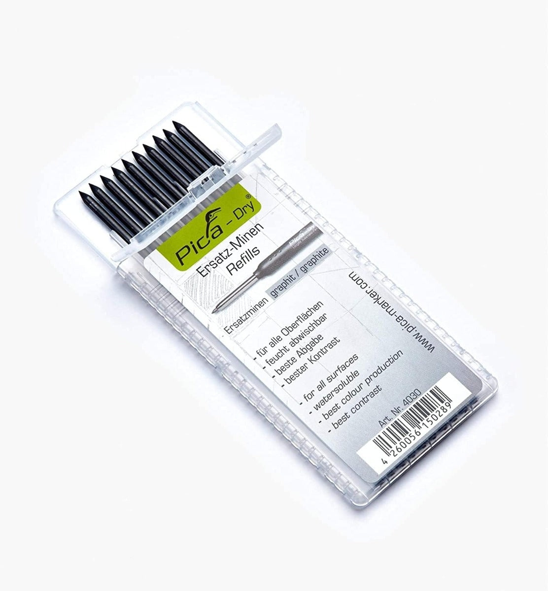 Pica 30403 Dry Long-Life Pencil and Graphite Refill Set