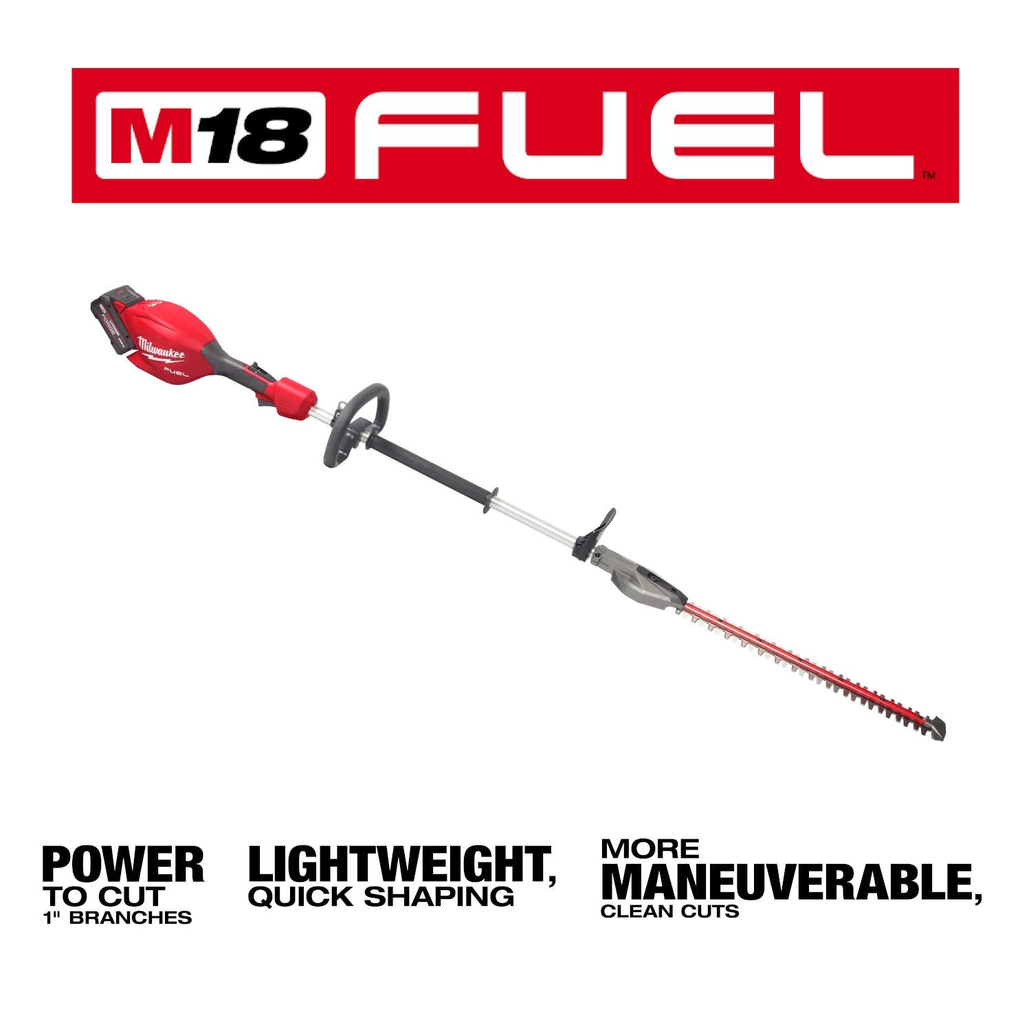 Milwaukee 3043-21 M18 FUEL Short Pole Hedge Trimmer 8.0Ah Kit