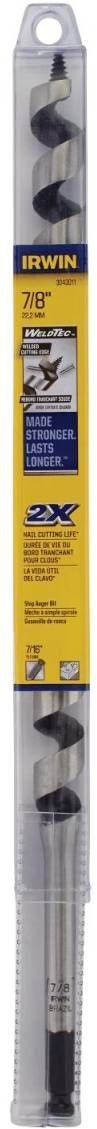 Irwin 3043011 Auger Bit with WeldTec 17-in. x 7/8-in.
