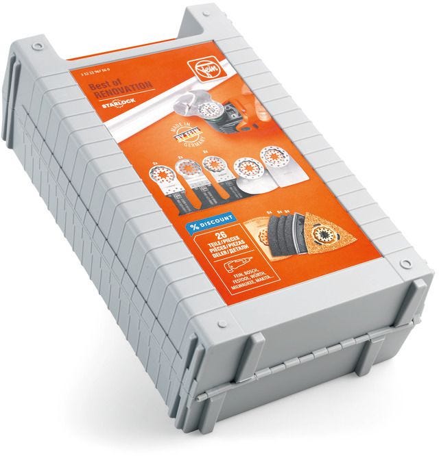 Fein 35222967060 Best of Starlock RENOVATION Set - Oscillating Multi-Tool Accessories