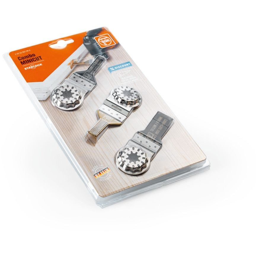 Fein 35222967090 Starlock MINICUT Combo Set - Oscillating Multi-Tool Accessories