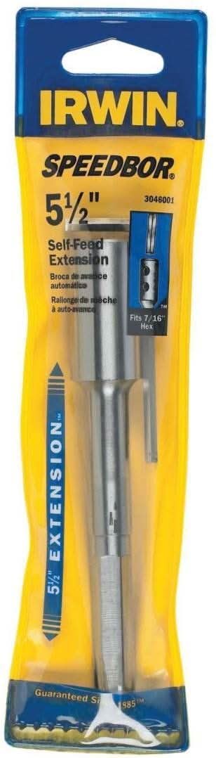 Irwin 3046001 SPEEDBOR MAX Shaft Extension 5-1/2-in. x 7/16-in.