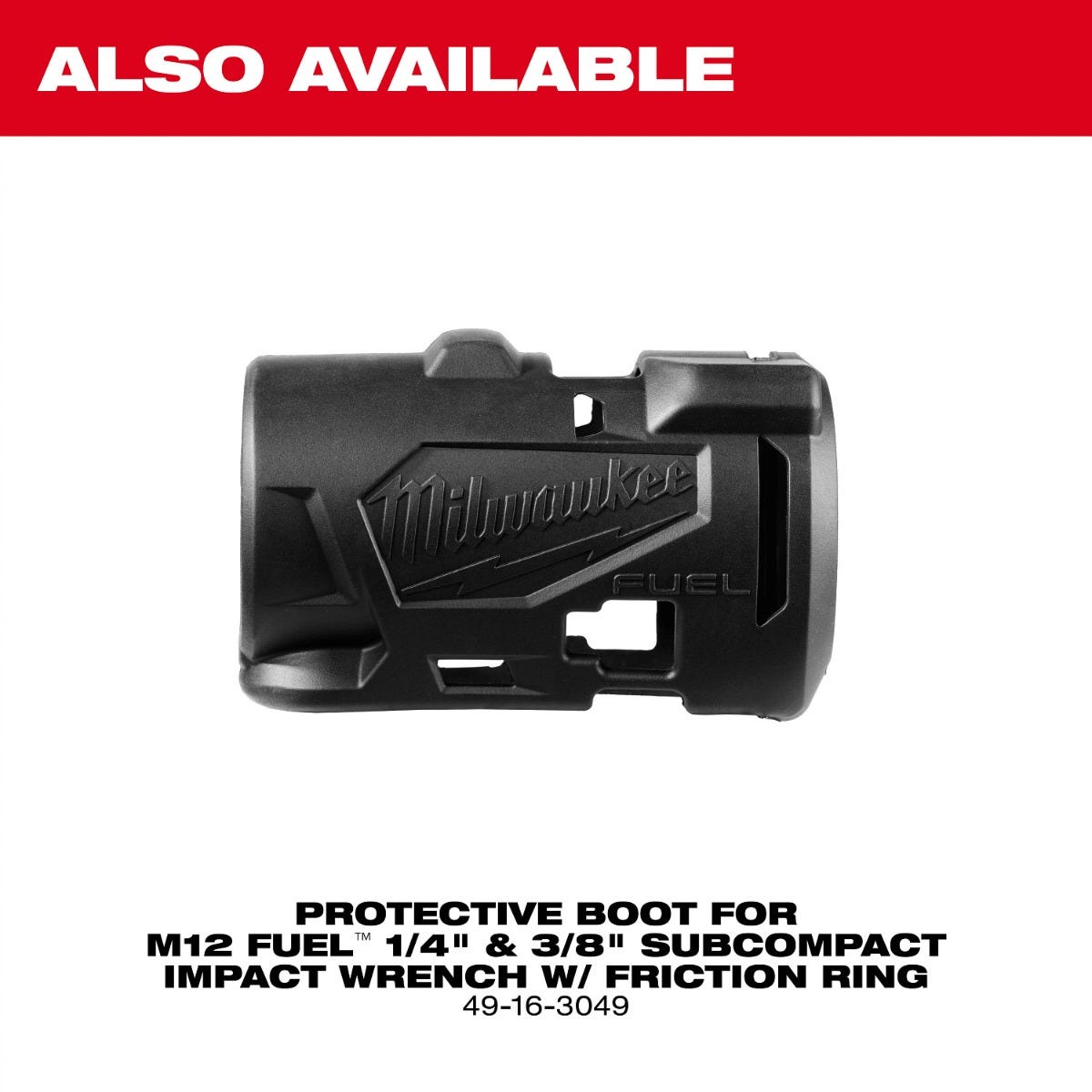 Milwaukee 3049-22 M12 FUEL 3/8" Subcompact Impact Wrench w/ Friction Ring 2.5Ah Kit
