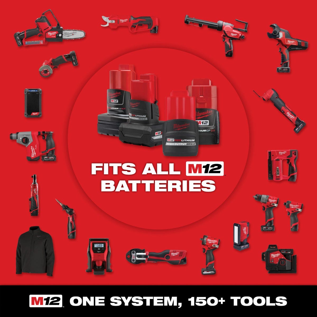 Milwaukee 3049-22 M12 FUEL 3/8" Subcompact Impact Wrench w/ Friction Ring 2.5Ah Kit