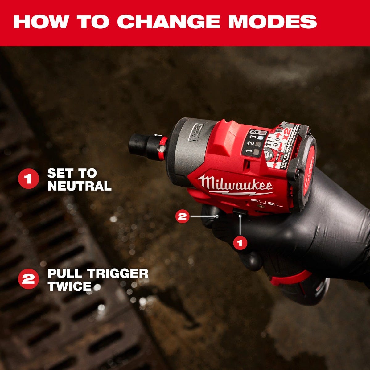 Milwaukee 3049-22 M12 FUEL 3/8" Subcompact Impact Wrench w/ Friction Ring 2.5Ah Kit