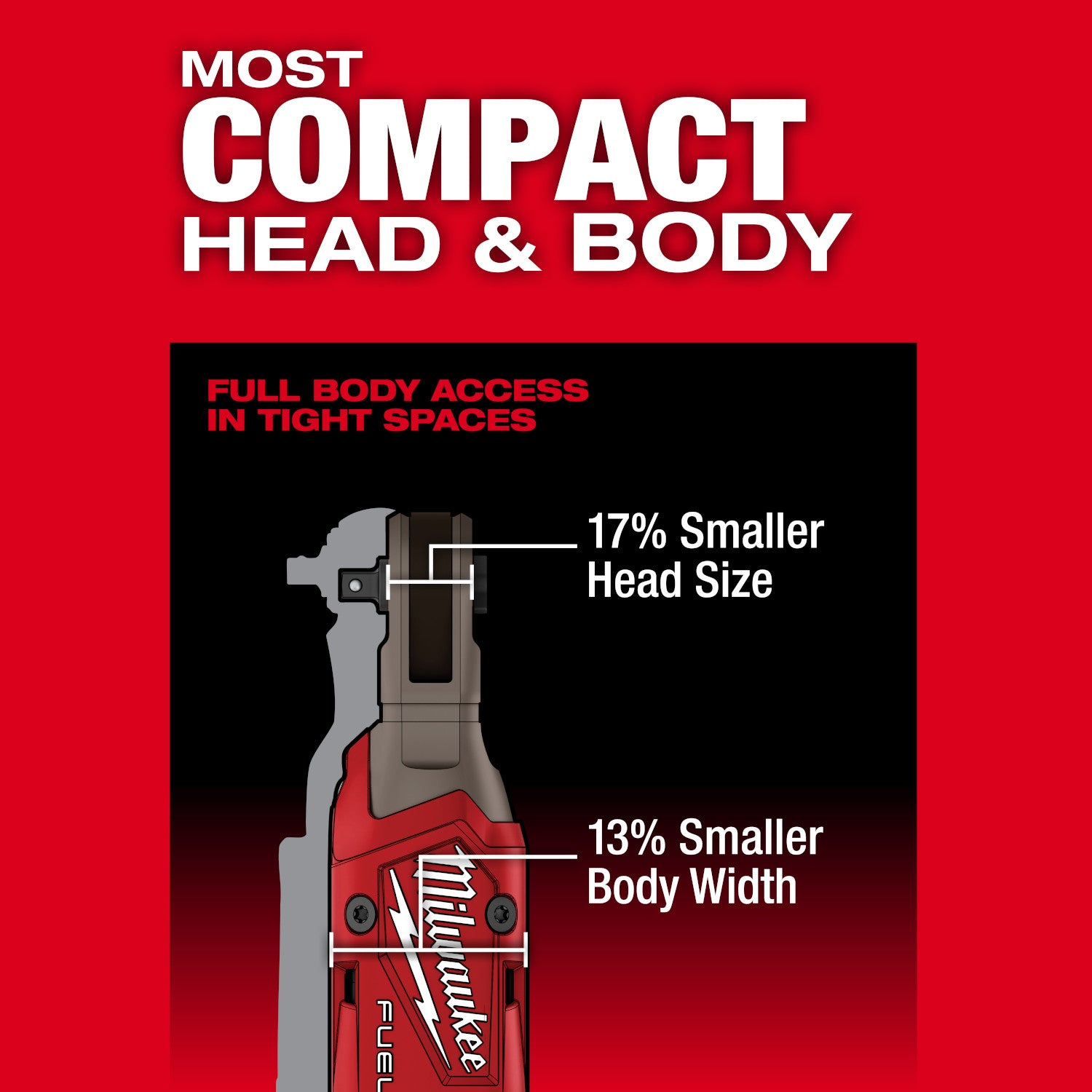 Milwaukee 3052-20 M12 FUEL Brushless 1/4-in. Ratchet, Tool Only