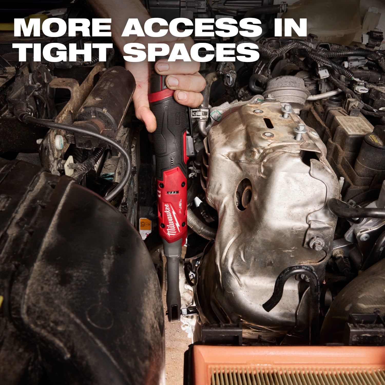 Milwaukee M12 FUEL 1/4-in. Extended Reach Ratchet 2.5Ah Kit (3058-21)