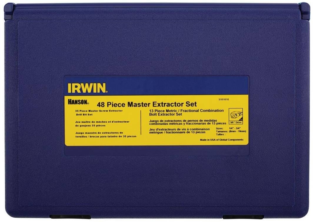 Irwin 3101010 HANSON Master Extraction Set 48 Piece Set