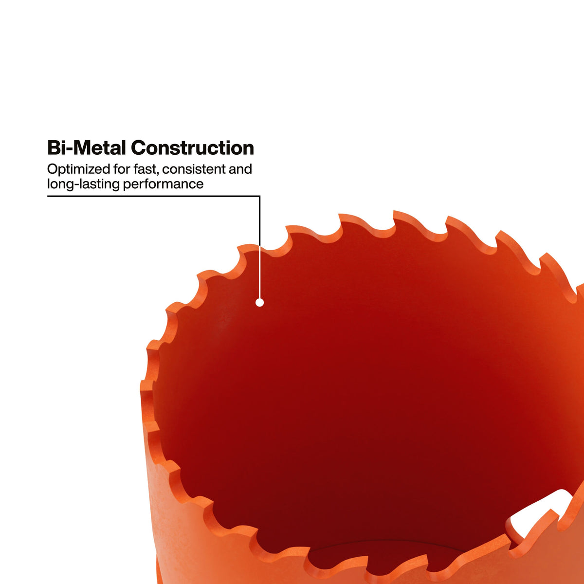 Klein Tools 31018 1-3/4-inch hole saw bi-metal teeth optimized for cutting steel