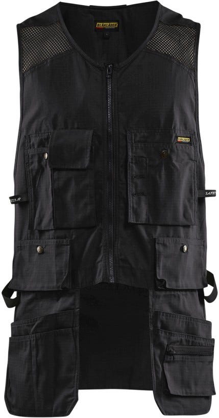 Blaklader 31151330 Ripstop Kangaroo Mesh Vest, Black