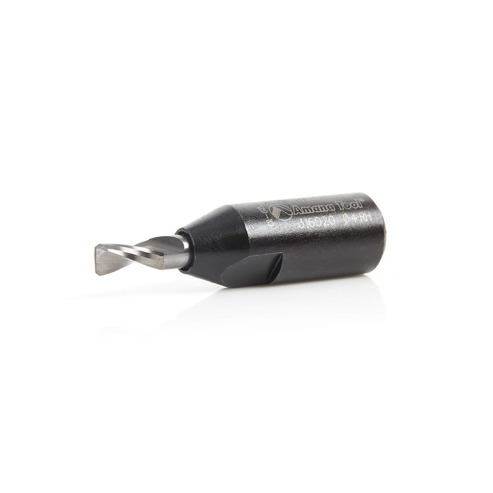 Amana Tools 316020 2 Flute Carbide Tipped RH Rotation Bit, 4mm Dia. x 11mm x 38mm for Festool Domino Joiner