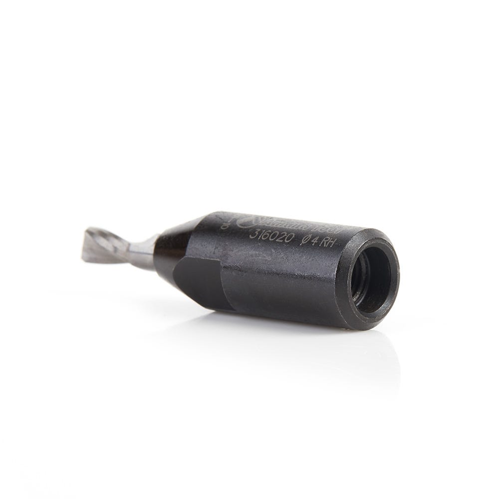 Amana Tools 316020 2 Flute Carbide Tipped RH Rotation Bit, 4mm Dia. x 11mm x 38mm for Festool Domino Joiner