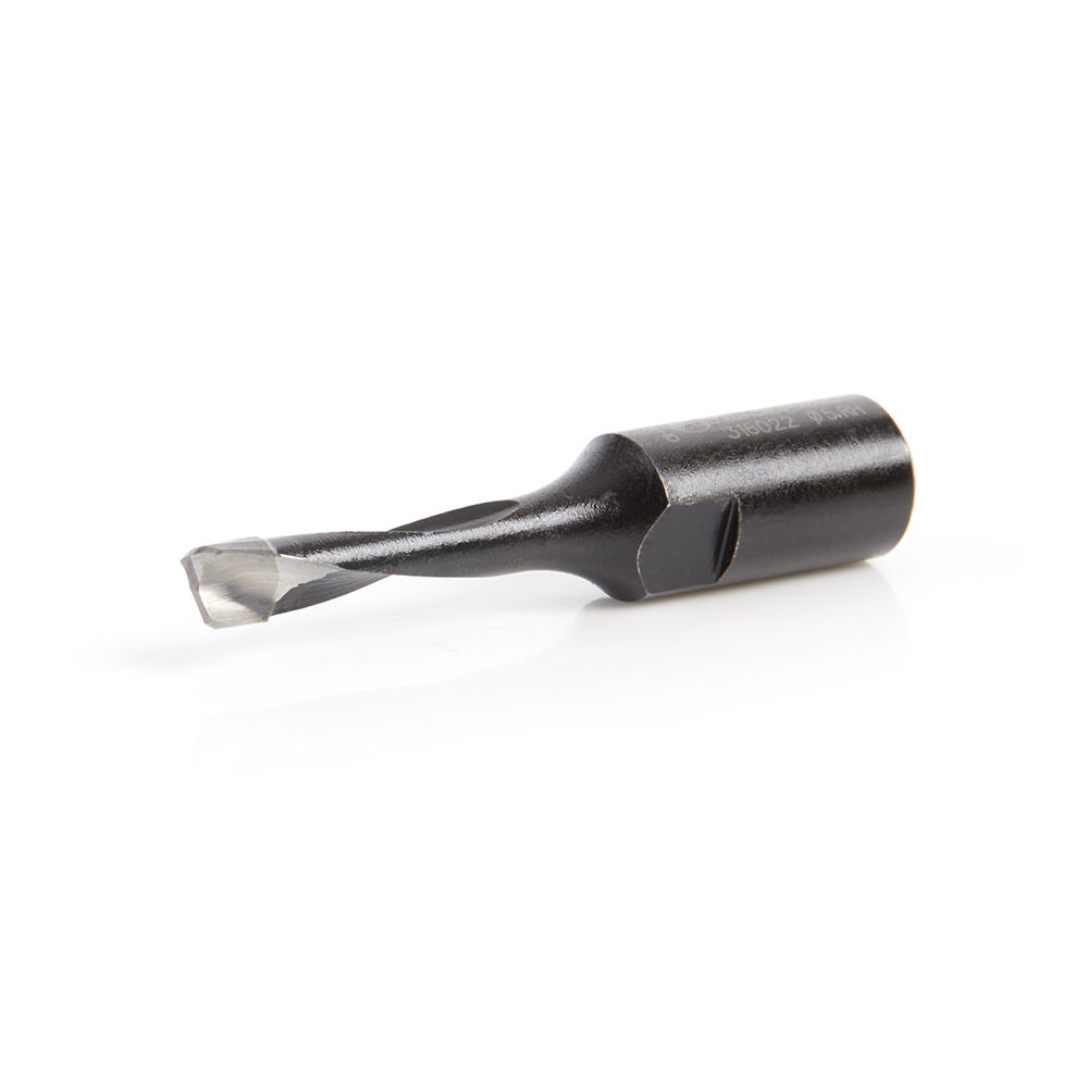 Amana Tools 316022 2 Flute Carbide Tipped RH Rotation Bit, 5mm Dia. x 20mm x 49mm for Festool Domino Joiner