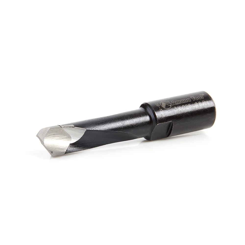 Amana Tools 316026 2 Flute Carbide Tipped RH Rotation Bit, 8mm Dia. x 28mm x 49mm for Festool Domino Joiner