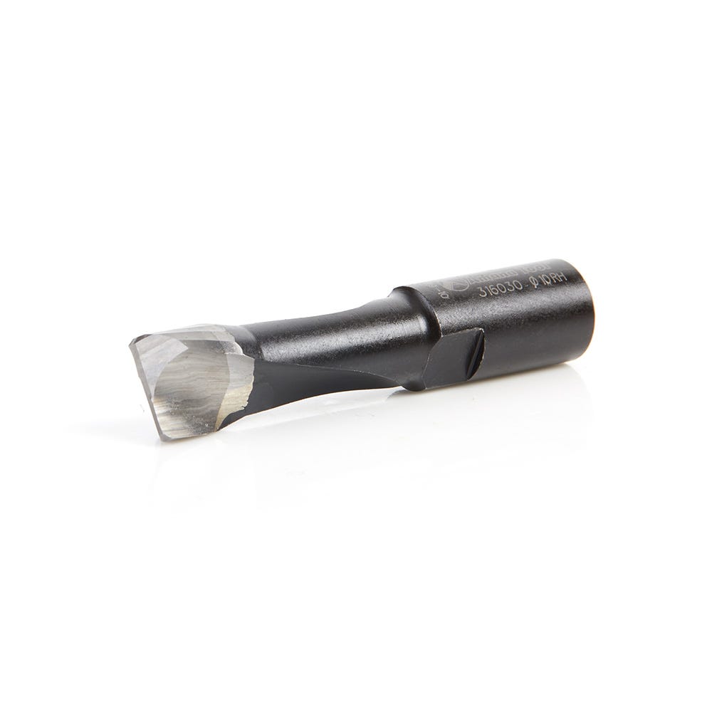 Amana Tools 316030 2 Flute Carbide Tipped RH Rotation Bit, 10mm Dia. x 28mm x 49mm for Festool Domino Joiner
