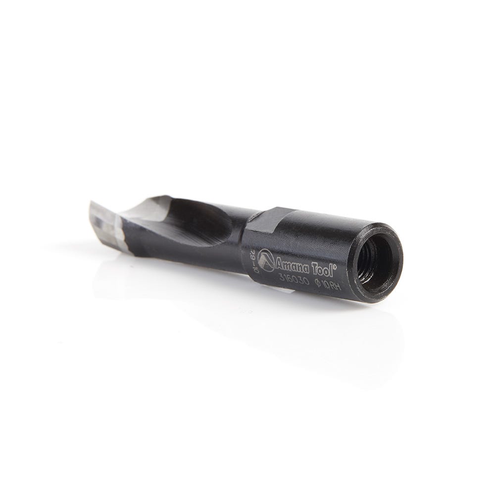 Amana Tools 316030 2 Flute Carbide Tipped RH Rotation Bit, 10mm Dia. x 28mm x 49mm for Festool Domino Joiner