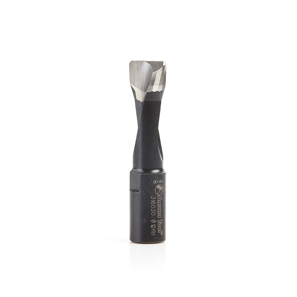 Amana Tools 316030 2 Flute Carbide Tipped RH Rotation Bit, 10mm Dia. x 28mm x 49mm for Festool Domino Joiner
