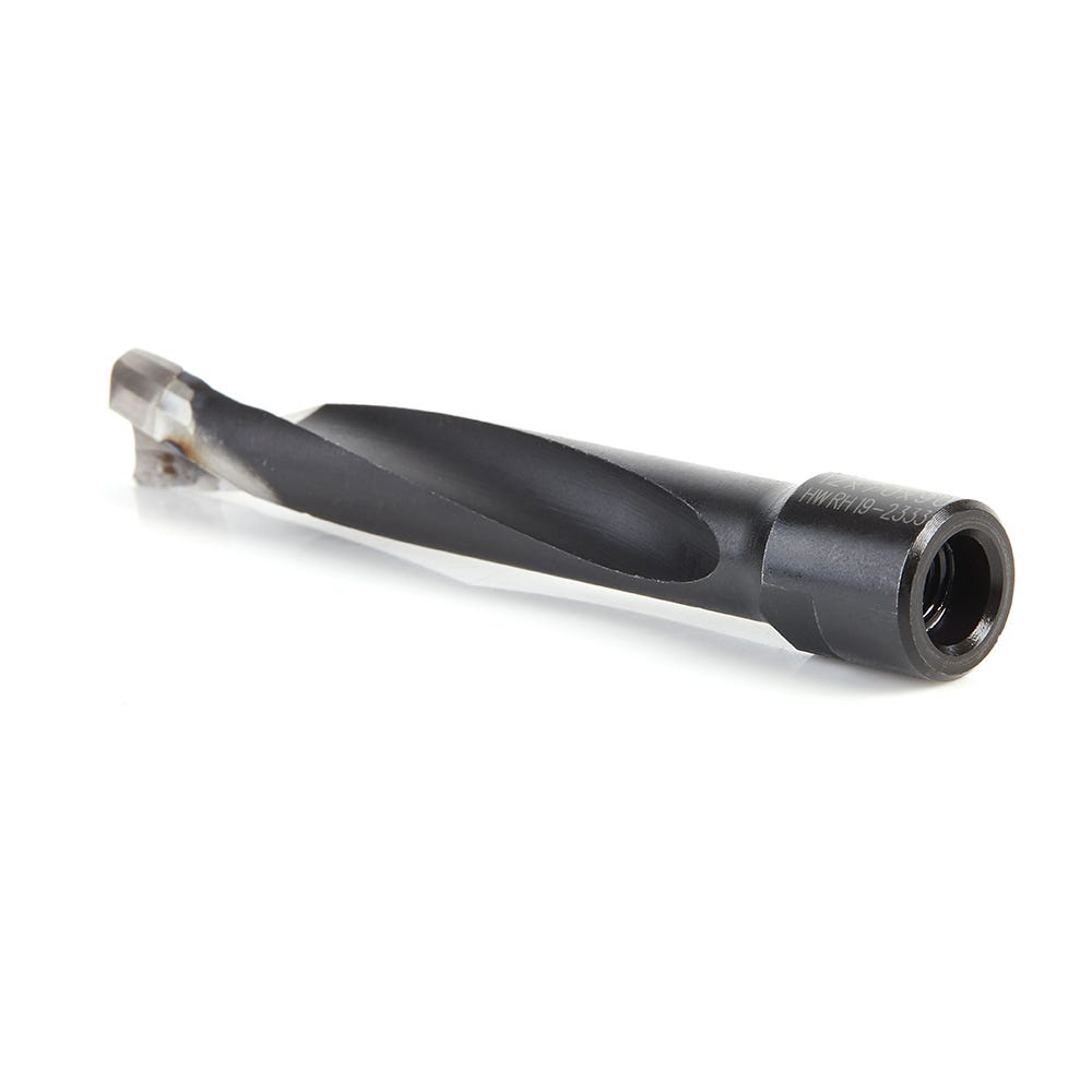 Amana Tools 316034 2 Flute Carbide Tipped RH Rotation Bit, 12mm Dia. x 70mm x 90mm for Festool Domino Joiner