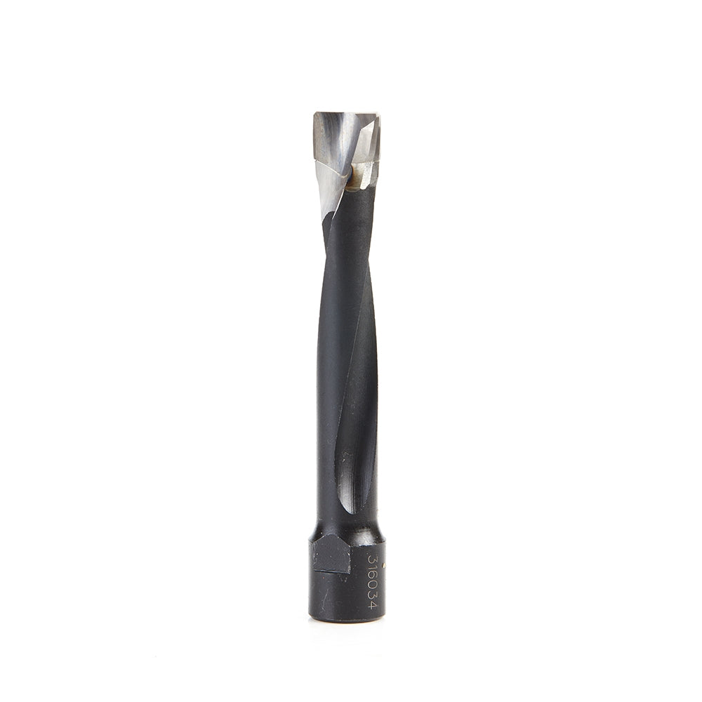 Amana Tools 316034 2 Flute Carbide Tipped RH Rotation Bit, 12mm Dia. x 70mm x 90mm for Festool Domino Joiner