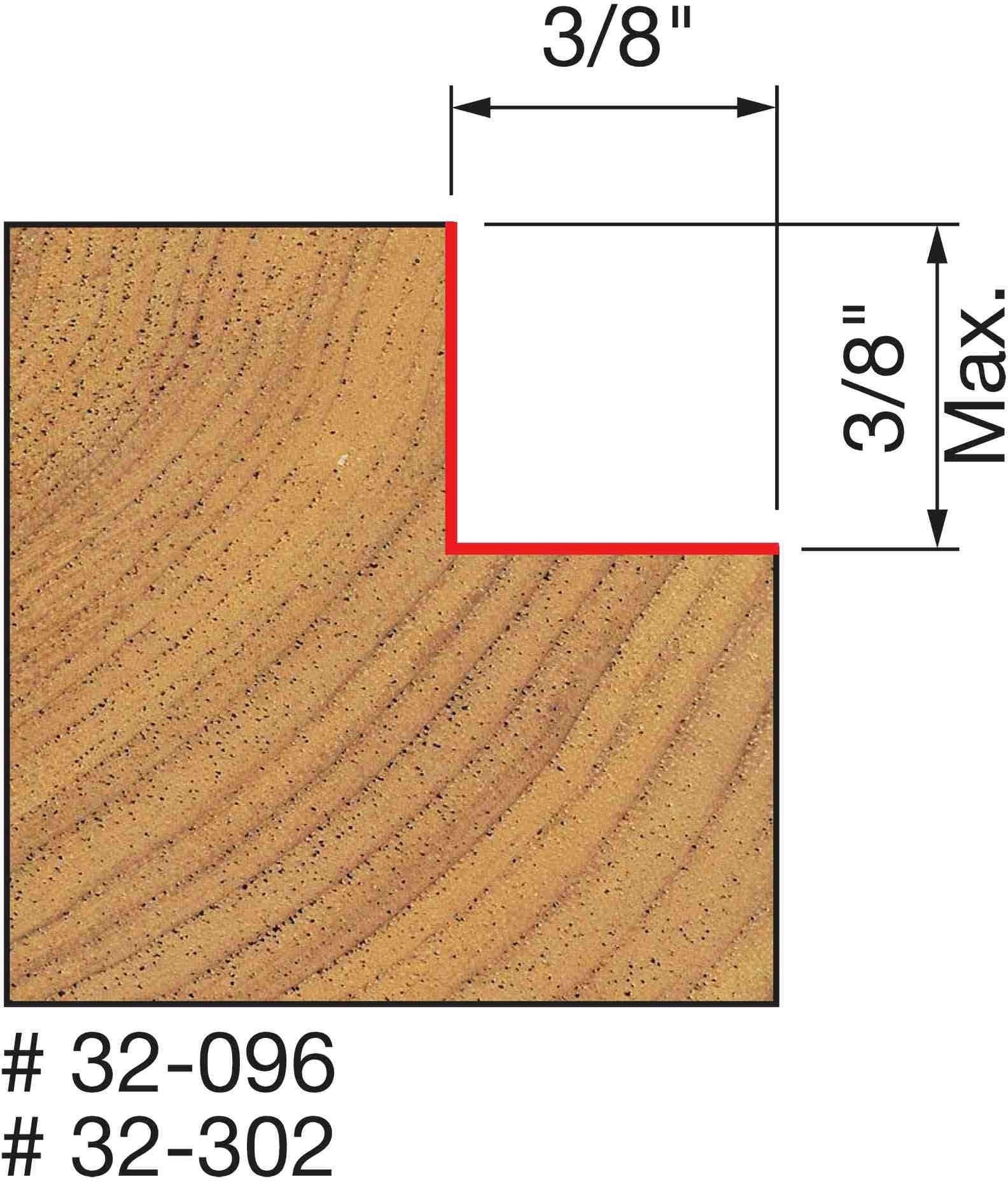 Freud 32-096 1-1/4-Inch Rabbeting Router Bit