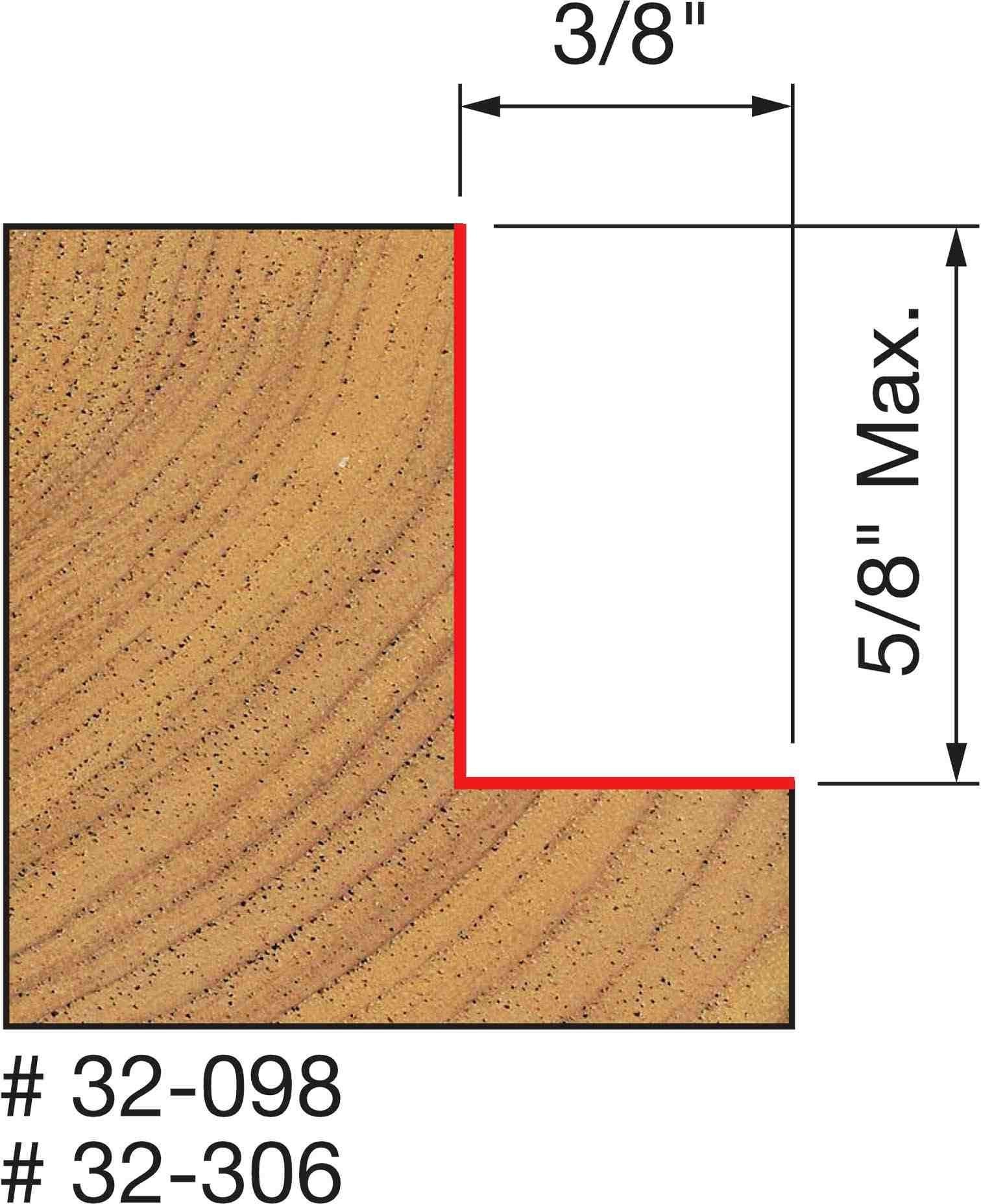 Freud 32-098 1-1/4-Inch Rabbeting Router Bit