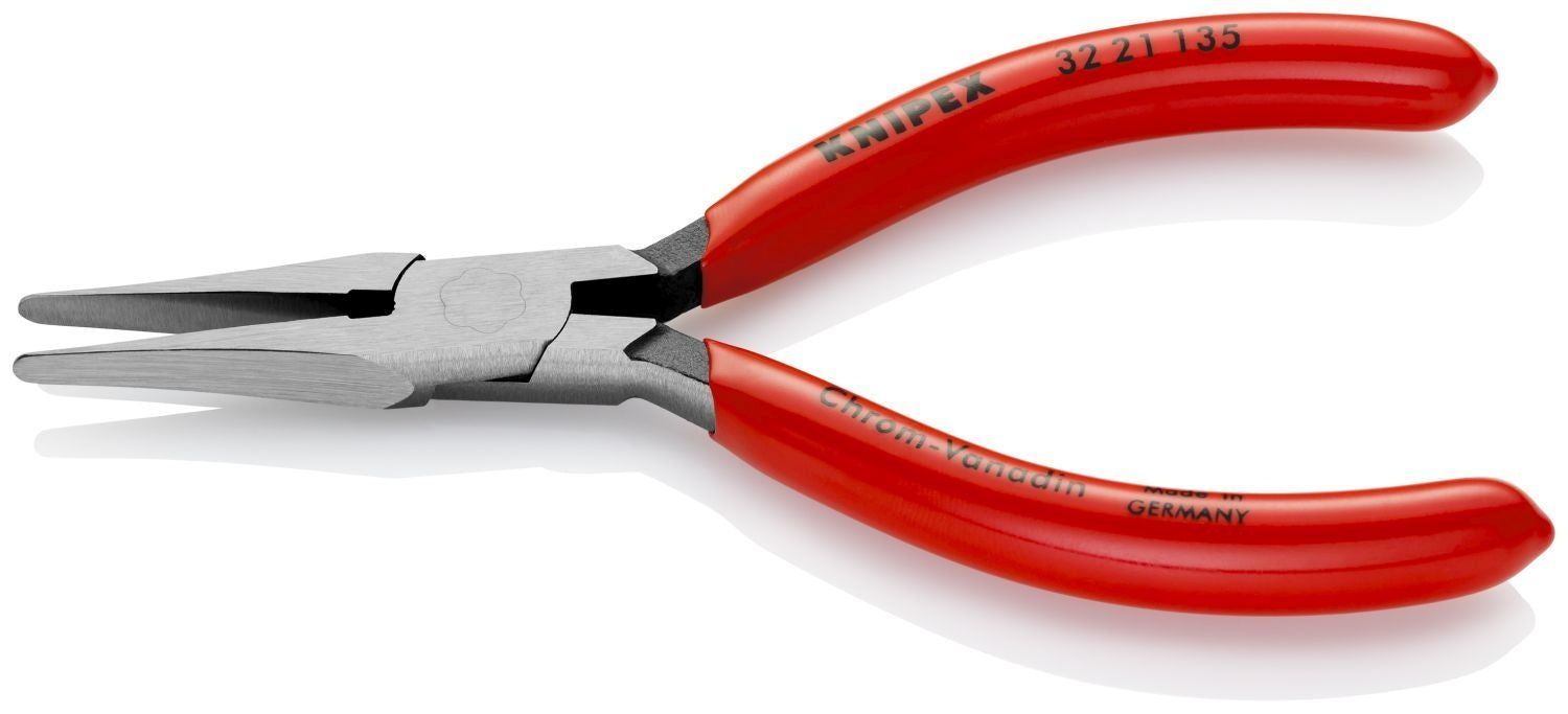 Knipex 32 21 135 Long Nose Relay Adjusting Pliers-Flat Tips