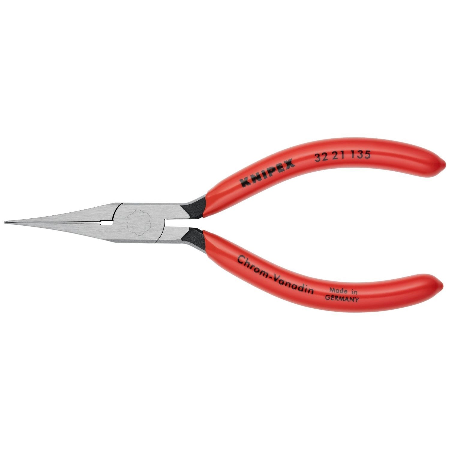 Knipex 32 21 135 Long Nose Relay Adjusting Pliers-Flat Tips