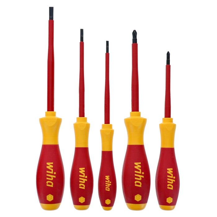 Wiha 32084 5-Piece Insulated SoftFinish Screwdriver Set