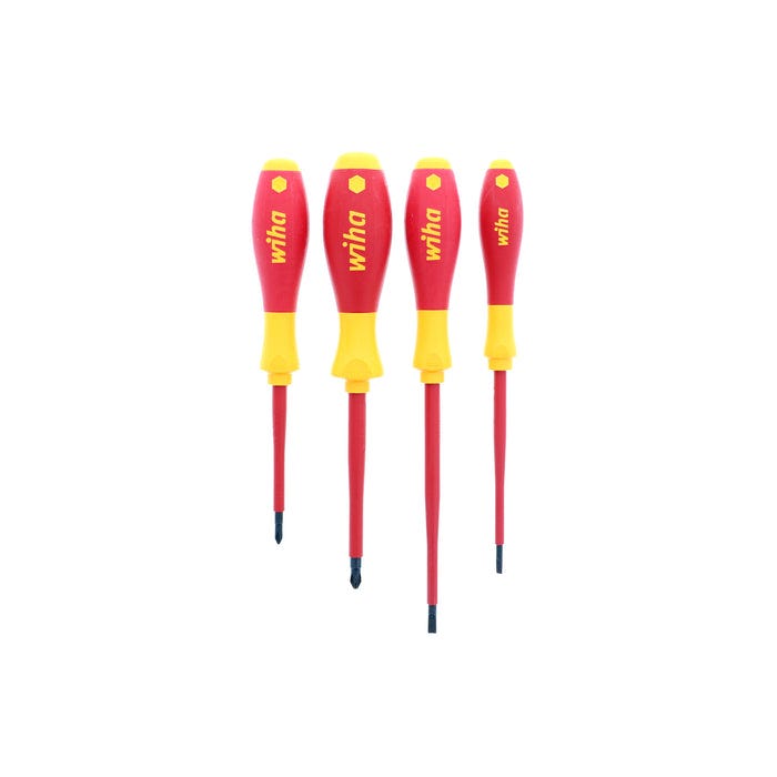Wiha 32090 4-Piece Insulated SoftFinish Screwdriver Set