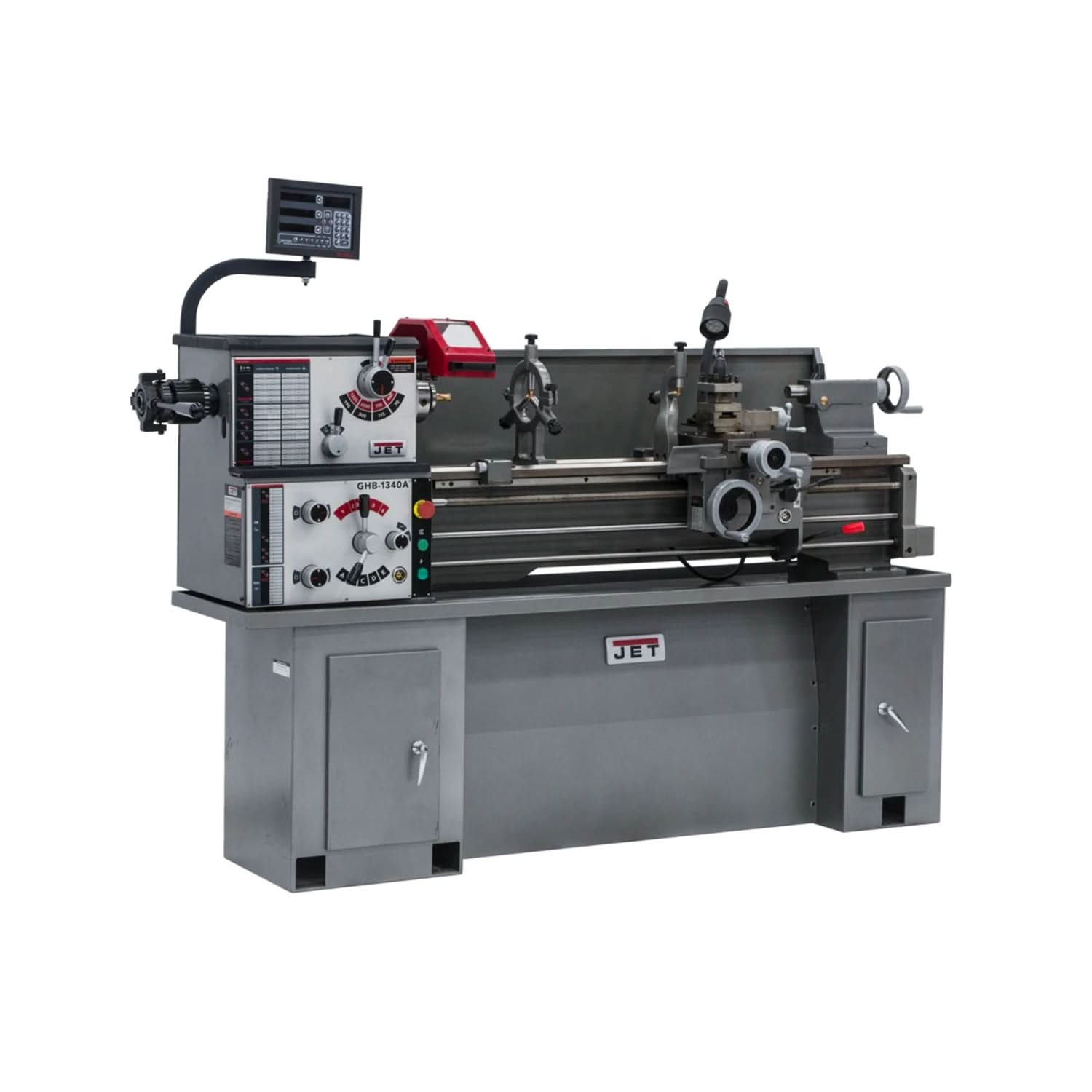 JET 321104 GHB-1340A With Newall DP700 DRO With Taper Attachment and Collet Closer