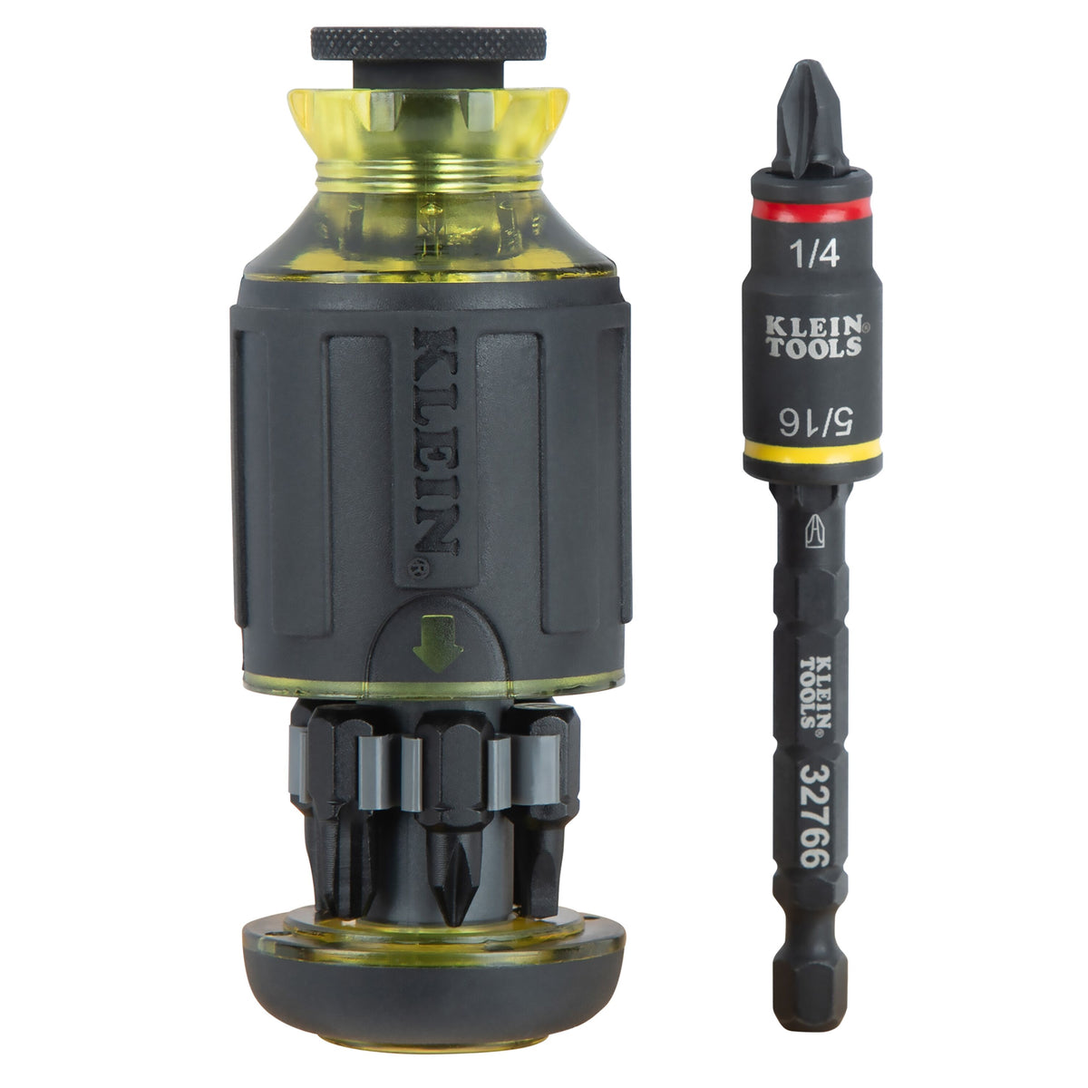 Klein 10-in-1 Impact-Rated Stubby Driver Set with Flip Socket 32308F
