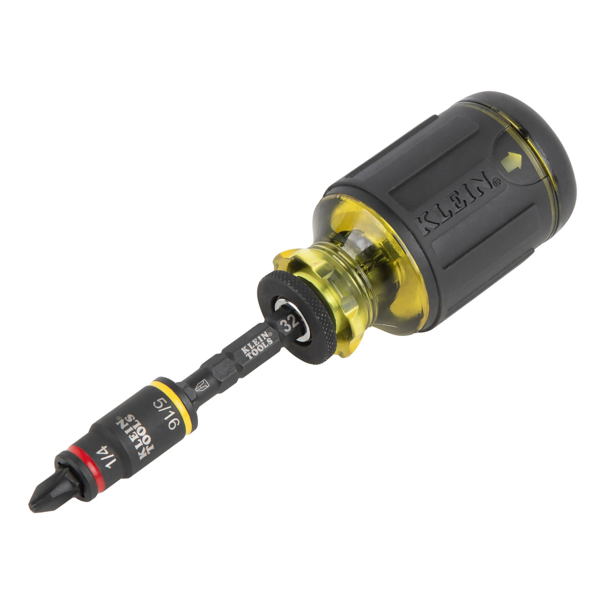 Klein 32308F stubby driver angle view
