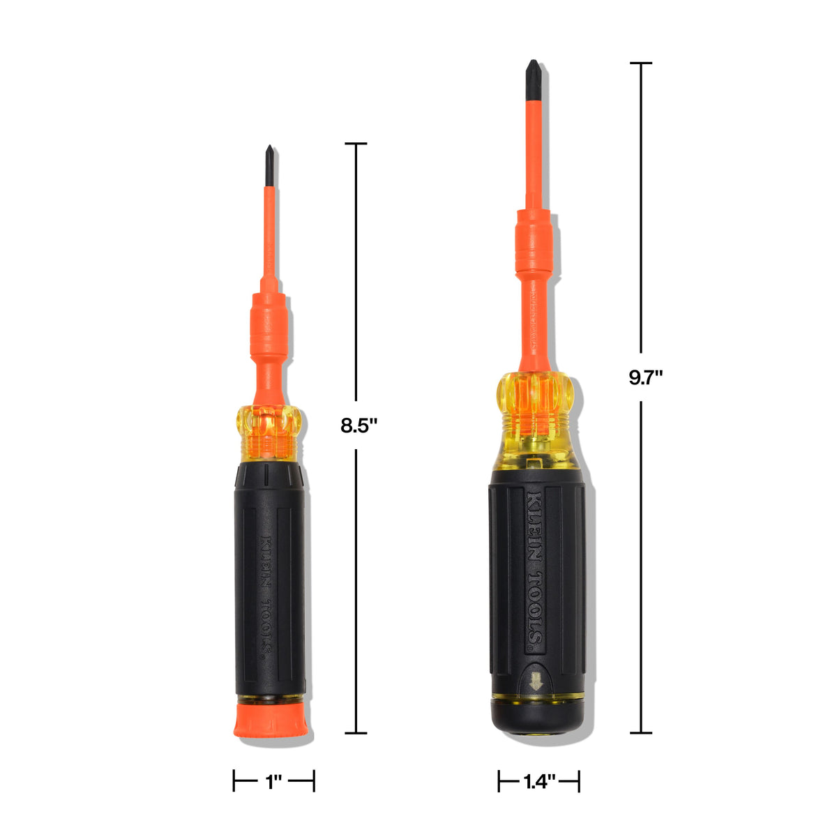 Klein Tools 32310INS Cushion-Grip insulated screwdriver handle for torque and comfort