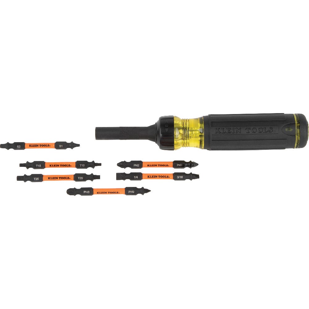 Klein Tools 32313HD 13-in-1 Ratcheting Impact Rated Screwdriver