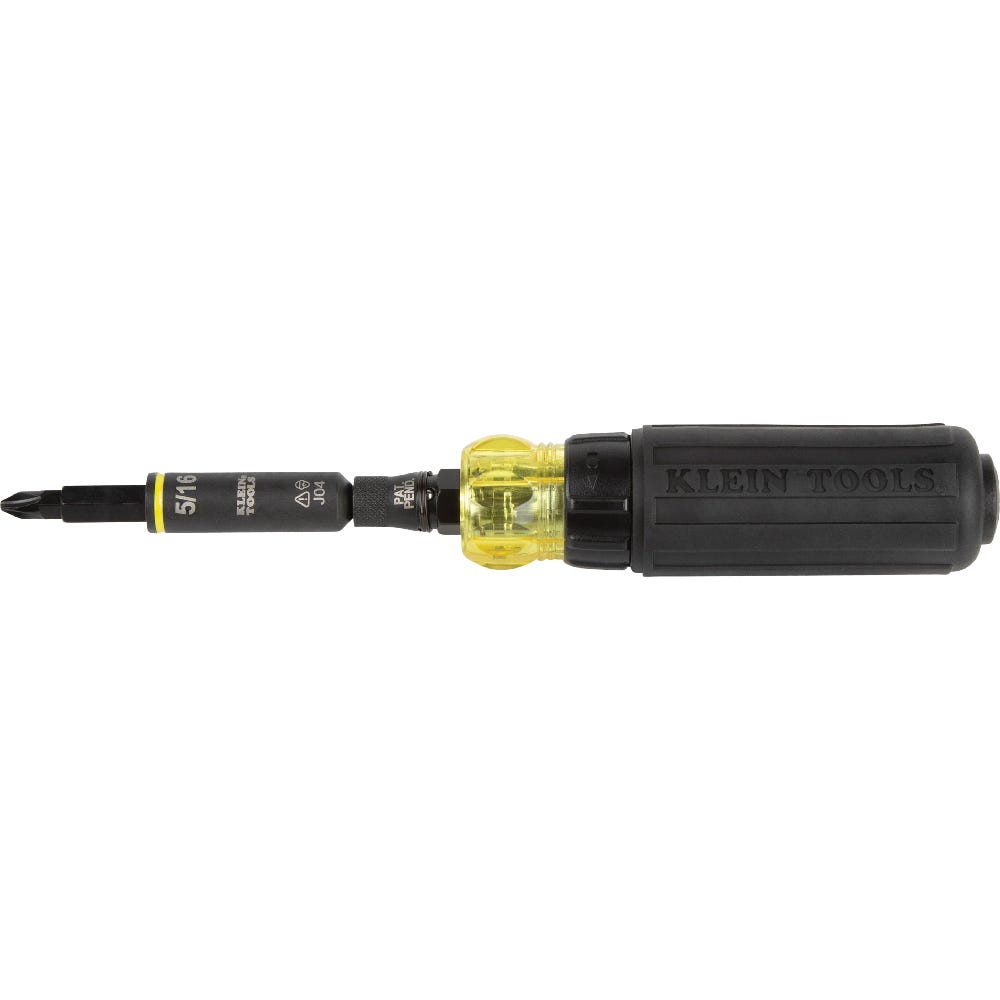 Klein Tools 32500HDRT 11-in-1 Ratcheting Impact Rated Screwdriver / Nut Driver