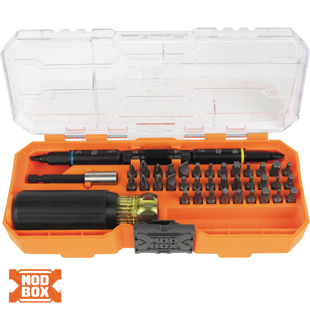Klein KNECT Impact-Rated Multi-Bit Screwdriver and Nut Driver Set 46 Pieces 32501HD