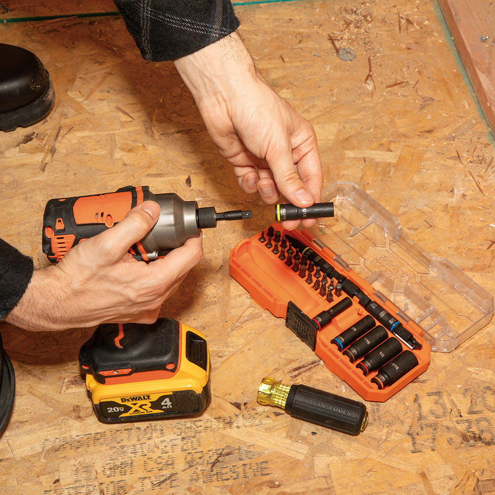 Klein 32502HD driver set on the jobsite