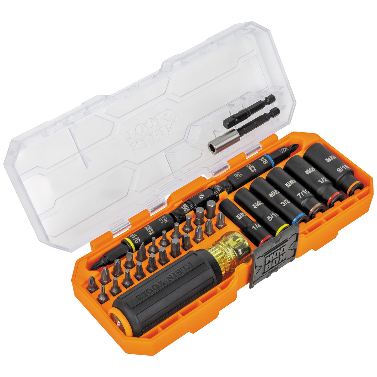 Klein 32502HD driver and socket set angle view