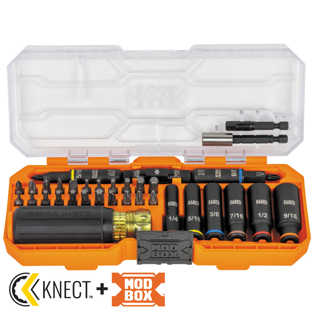 Klein KNECT Impact-Rated Screwdriver and Socket Set with Case 32502HD