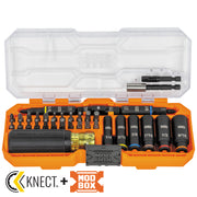 Klein KNECT Impact-Rated Screwdriver and Socket Set with Case 32502HD