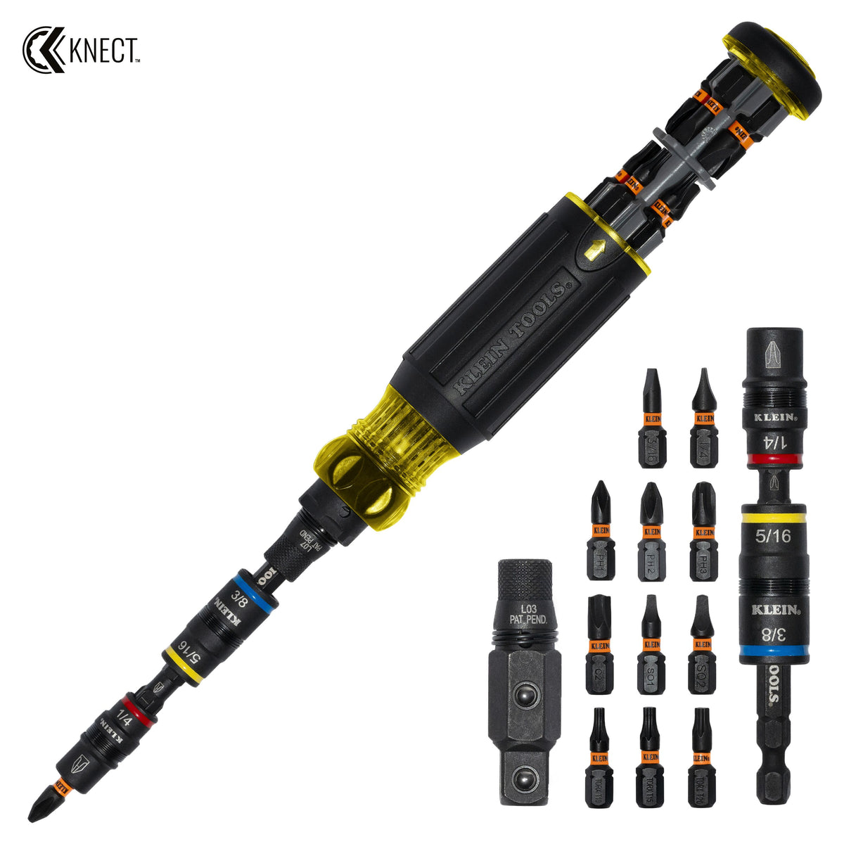 Klein KNECT 17-in-1 Impact-Rated Hybrid Screwdriver and Nut Driver 32517HD