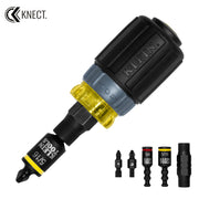 Klein KNECT 7-in-1 Ratcheting Impact-Rated Stubby Screwdriver/Nut Driver 32561HDRT