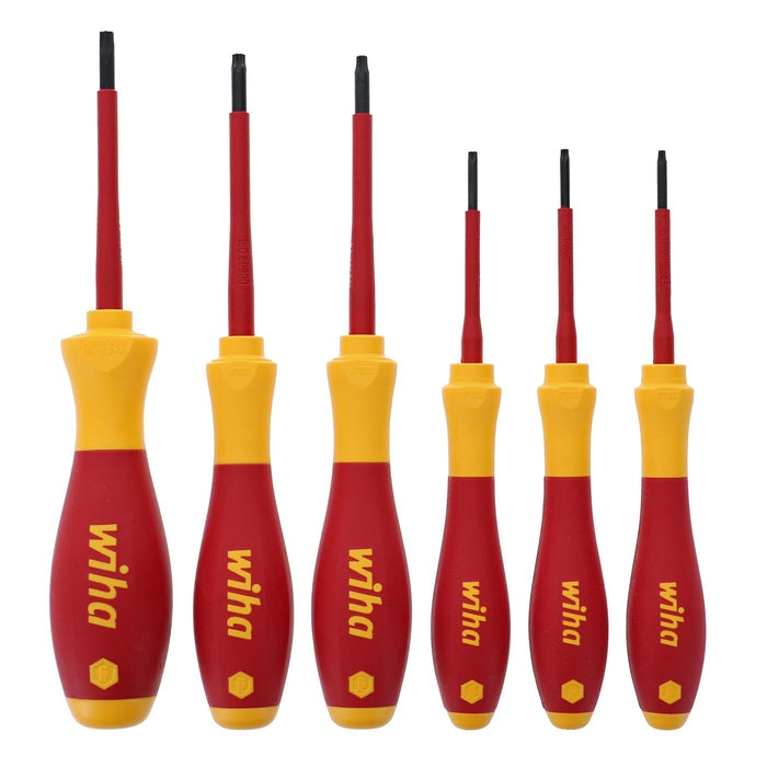 Wiha 32590 6-Piece Insulated SoftFinish Torx Screwdriver Set