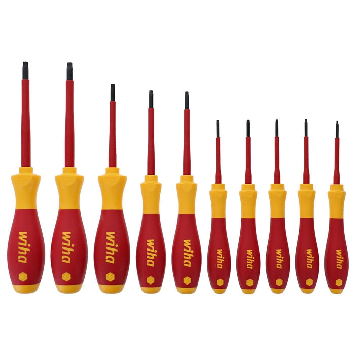 Wiha 32592 10-Piece Insulated SoftFinish Torx Screwdriver Set